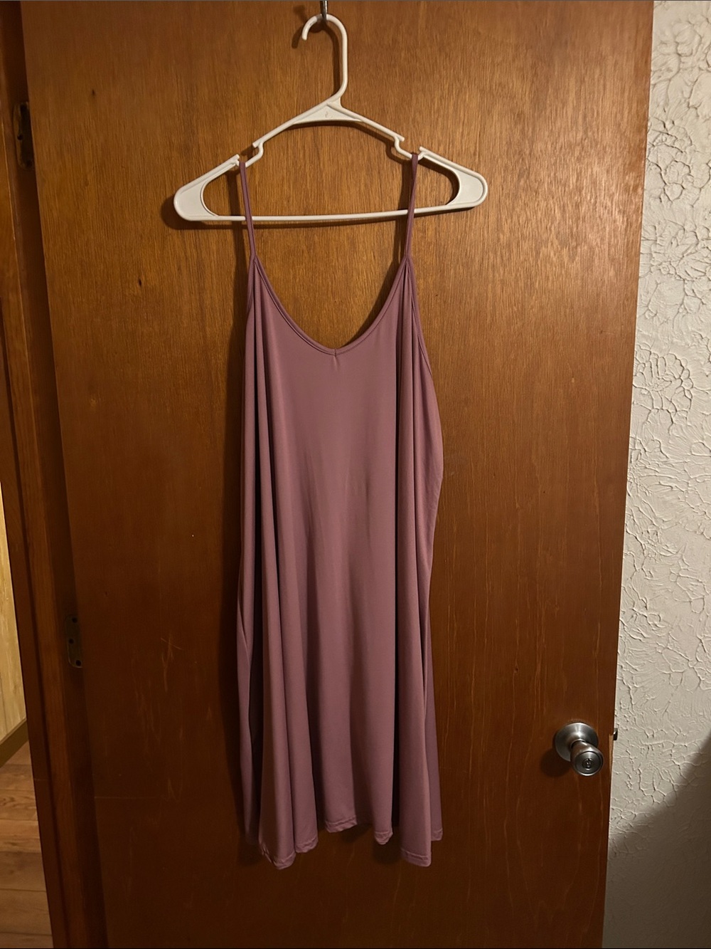 Doublju Mauve Spaghetti Strap Mini Dress
